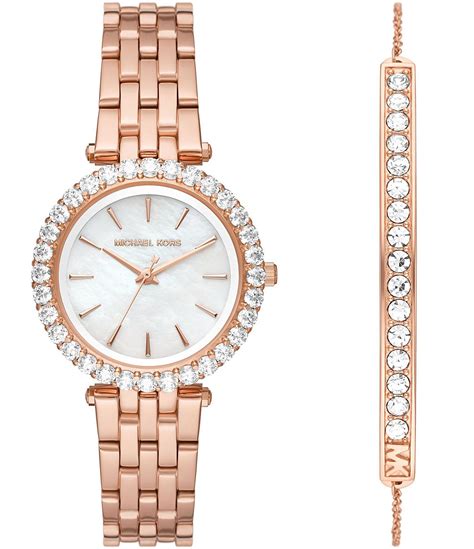 michael kors rose gold lindley pave crystal watch|Michael Kors Darci Three.